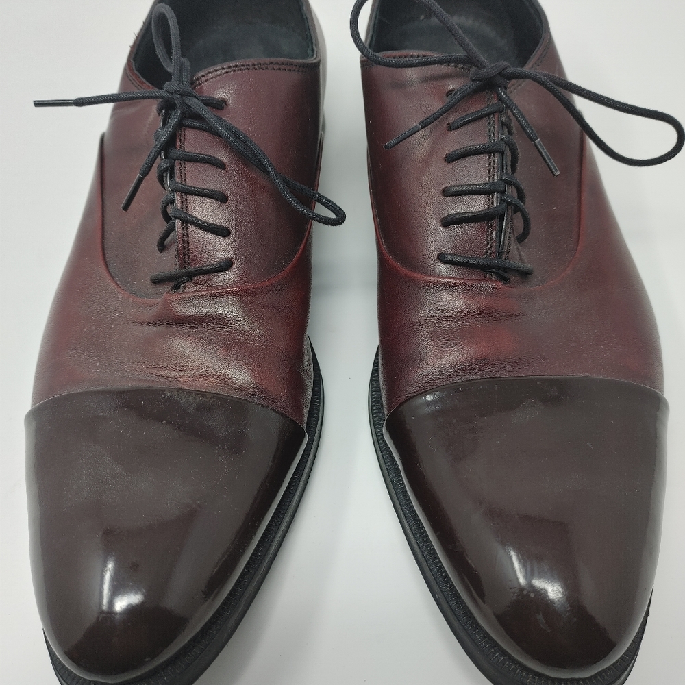 Mens 2 Toned Leather Oxfords